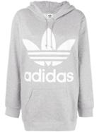 Adidas Oversized Logo Hoodie - Grey