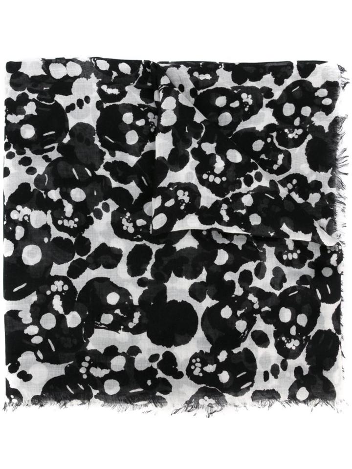 Alexander Mcqueen 'camouflage Skull' Scarf