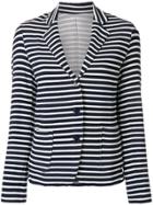 Majestic Filatures Casual Striped Blazer - Blue