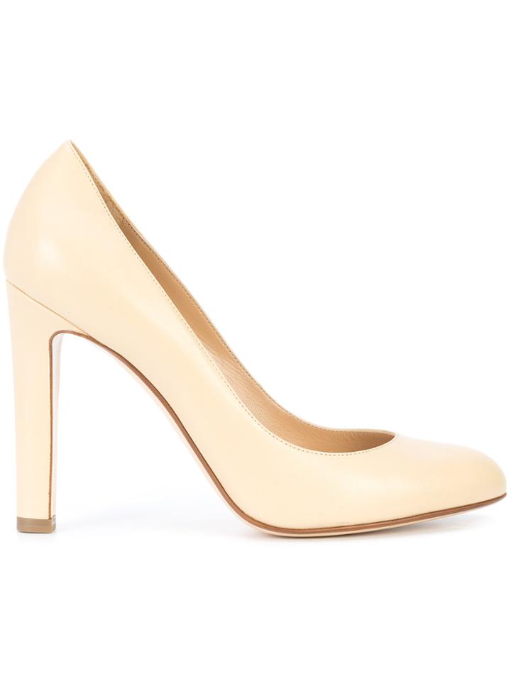 Francesco Russo Round Toe Pumps - Nude & Neutrals