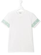 Kenzo Kids Logo Sleeve T-shirt, Boy's, Size: 16 Yrs, White