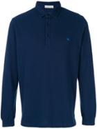 Etro Long Sleeve Polo Shirt - Blue