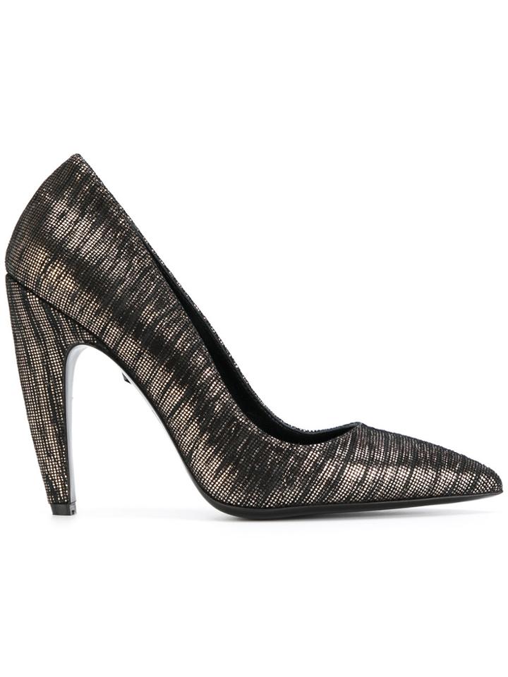 Just Cavalli Metallic Pointed Toe Pumps