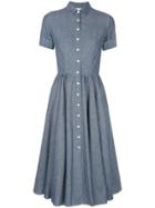 Aspesi Short-sleeved Shirt Dress - Blue