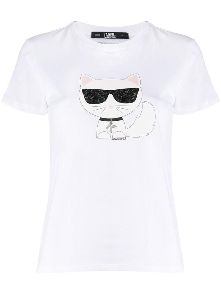 Karl Lagerfeld Graphic Print T-shirt - White