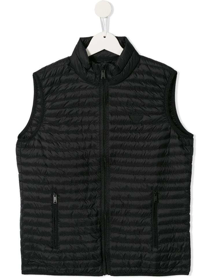 Emporio Armani Kids Padded Vest - Black