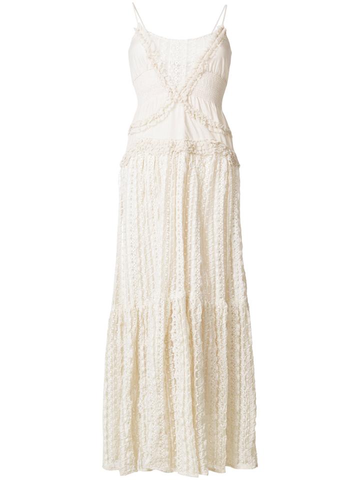 Twin-set Long Fitted Dress - Nude & Neutrals