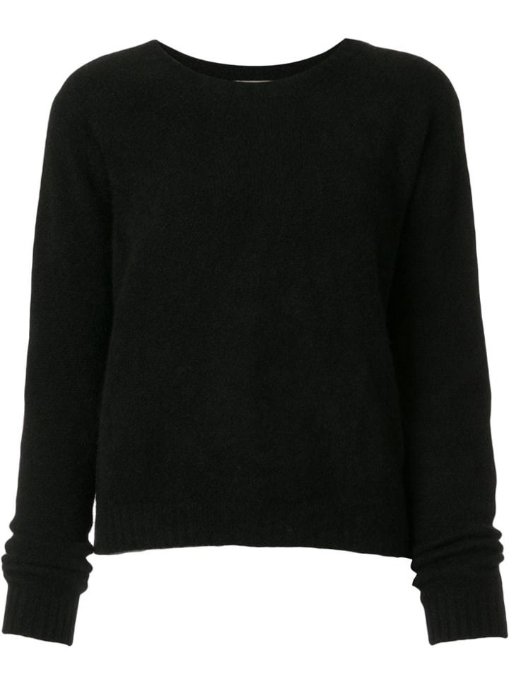 Suzusan Long-sleeve Cashmere Jumper - Black