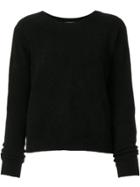 Suzusan Long-sleeve Cashmere Jumper - Black