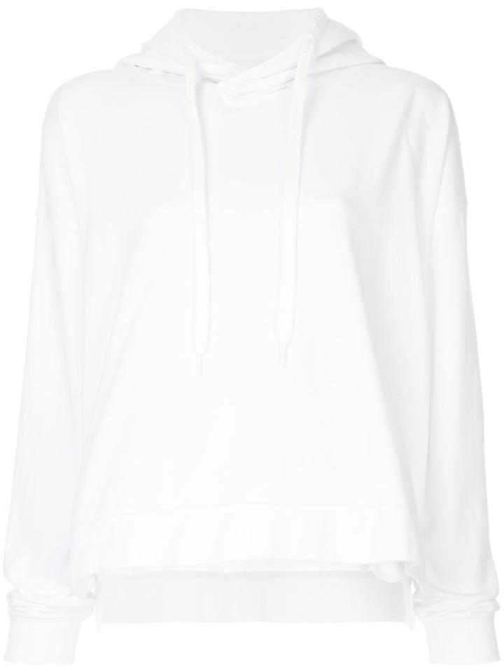The Upside Drawstring Hoodie - White