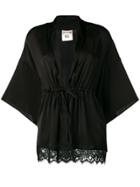 Semicouture Batwing Sleeve Blouse - Black