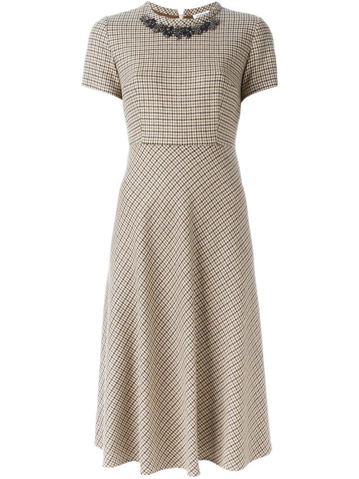 P.a.r.o.s.h. 'zadel' Dress, Women's, Size: Medium, Brown, Cotton/acrylic/polyester/wool
