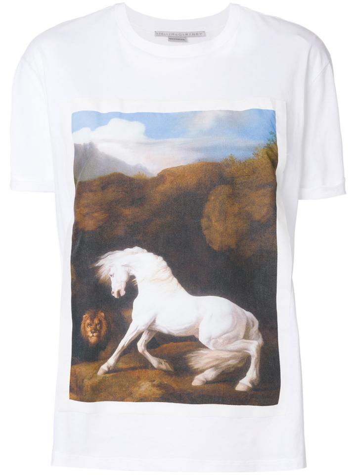 Stella Mccartney Horse Printed T-shirt - White