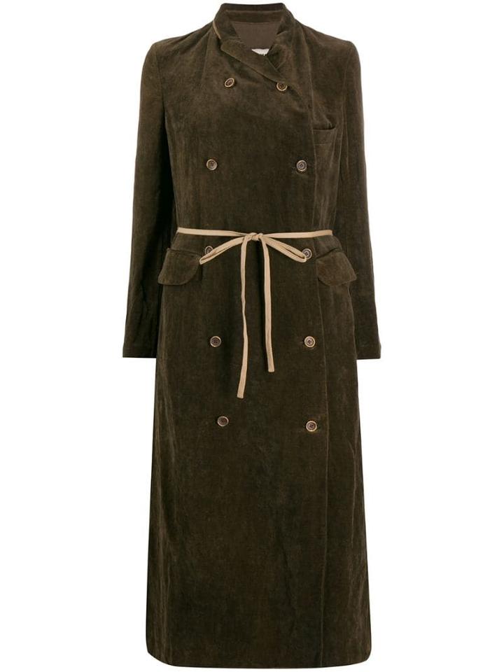 Uma Wang Double Breasted Coat - Brown