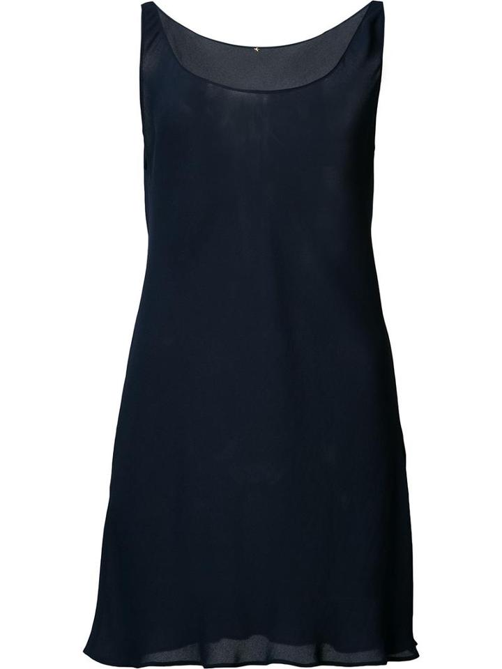 Peter Cohen Long Round-neck Tank, Women's, Size: Xl, Blue, Polyester