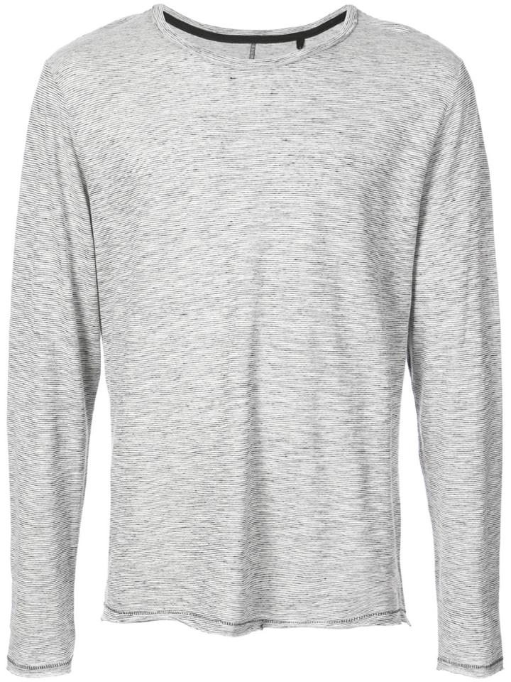 Rag & Bone Owen Striped Long Sleeve T-shirt - Black