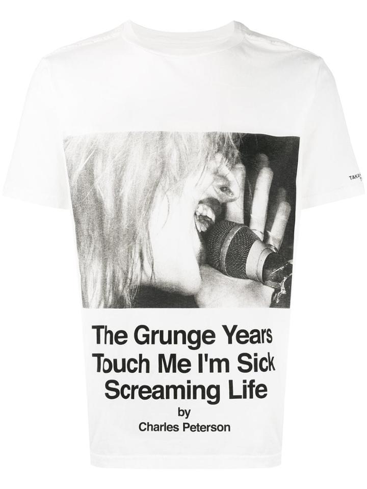 Takahiromiyashita The Soloist Charles Peterson Print T-shirt - White
