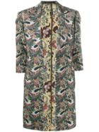 Yohji Yamamoto Pre-owned Three-quarter Sleeves Floral Coat - Green