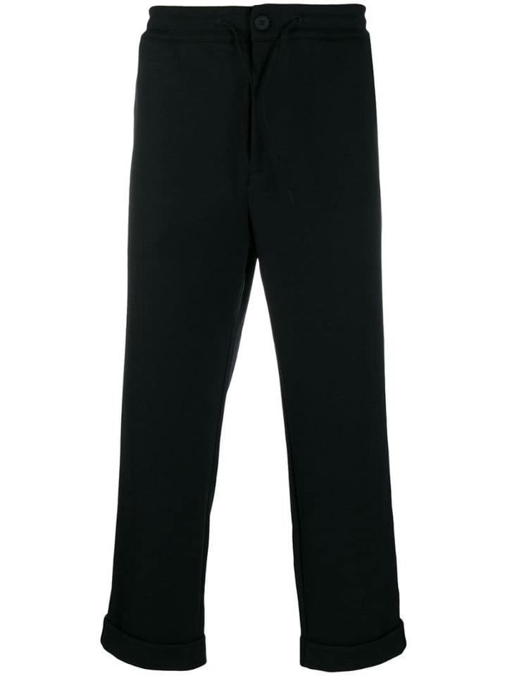 Y-3 Turn Up Track Pants - Black