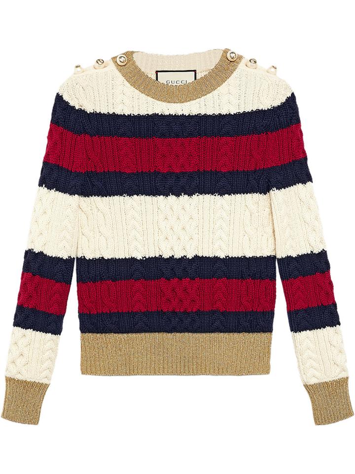 Gucci Striped Knit Top - Multicolour