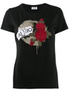 Liu Jo Logo Roses T-shirt - Black