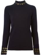 Tory Burch Eyelets Turtle Neck Sweater