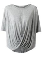 Giuliana Romanno Wrap T-shirt, Women's, Size: P, Grey, Viscose