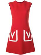 Valentino V A-line Dress - Red