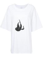 Ikumi Appliqué Oversized T-shirt - White