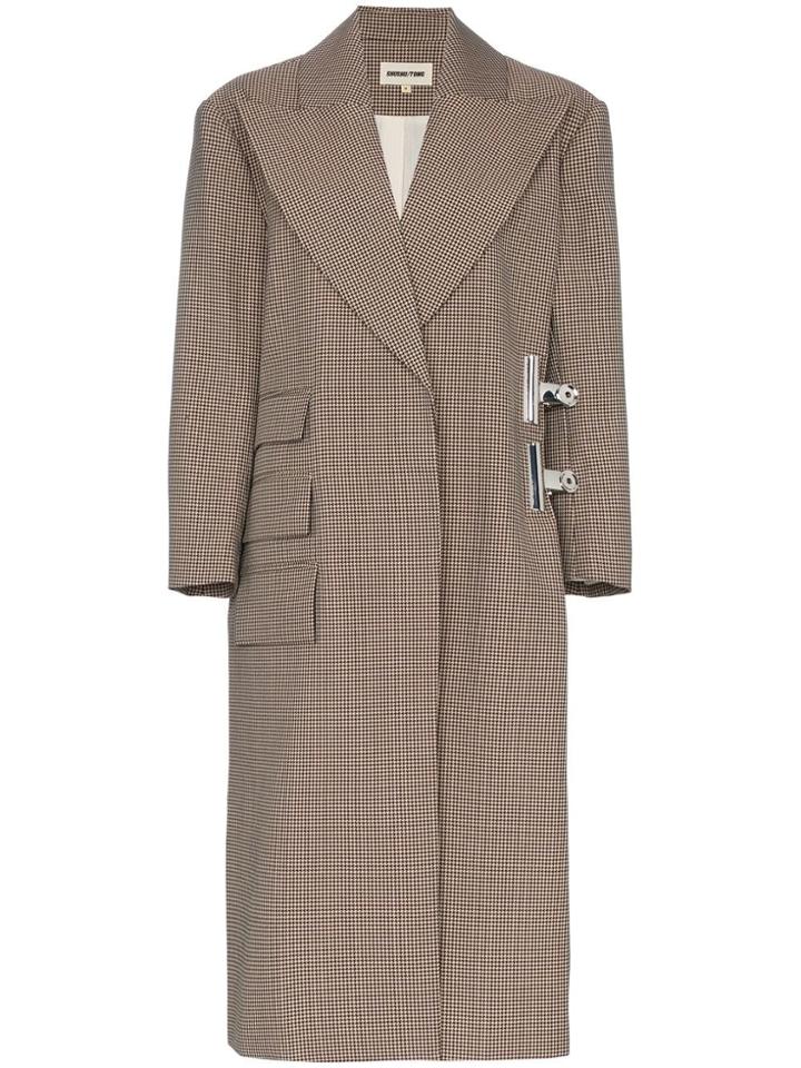 Shushu/tong Clip Long Sleeve Coat - Green