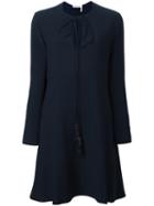Chloé Slit Front Dress, Women's, Size: 34, Blue, Silk/acetate/viscose
