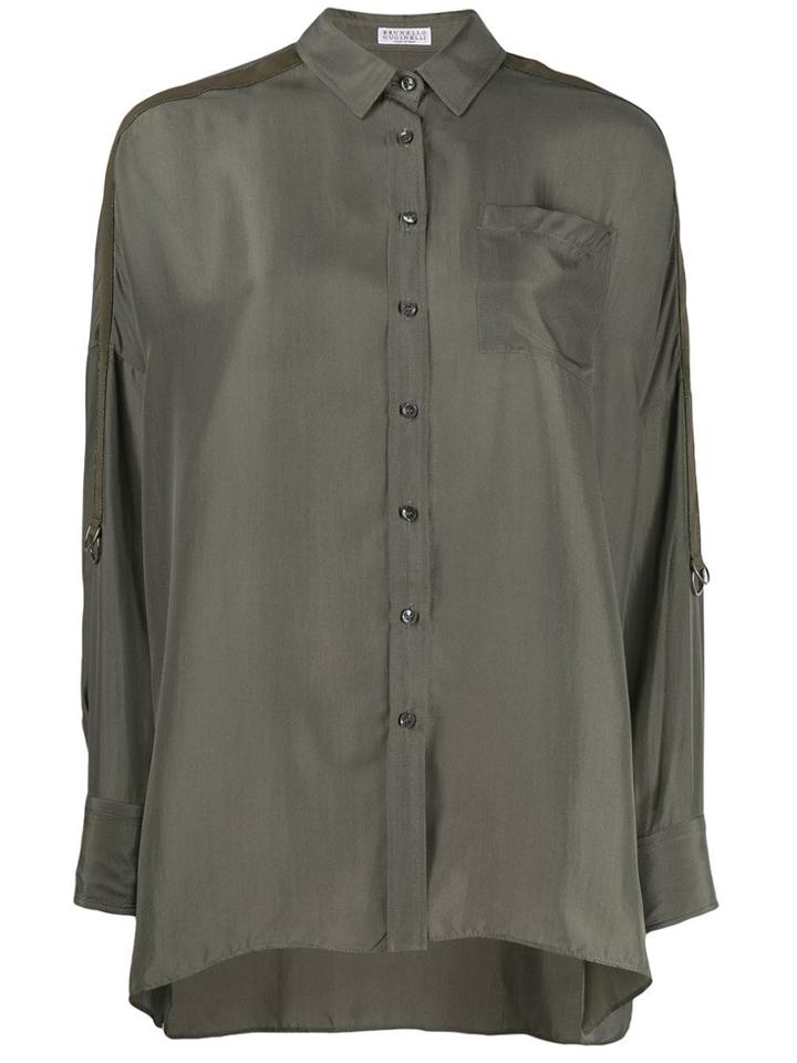 Brunello Cucinelli Oversized Shirt - Green