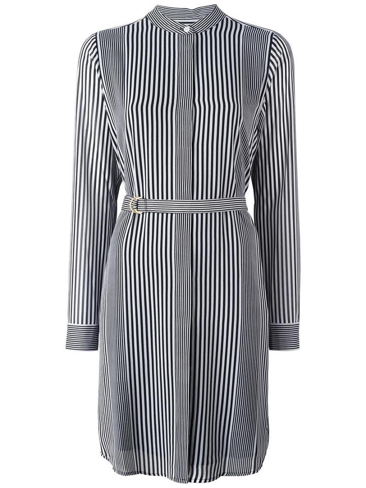 Michael Michael Kors Striped Shirt Dress, Women's, Size: Small, White, Polyester