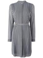 Michael Michael Kors Striped Shirt Dress, Women's, Size: Small, White, Polyester