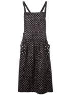 Comme Des Garçons Vintage Polka Dot Apron Dress, Women's, Size: Medium, Black