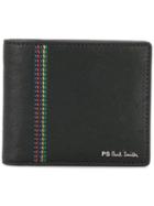 Ps Paul Smith Embroidered Stripe Wallet - Black