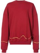 Haider Ackermann Gold Tone Detail Sweater - Red