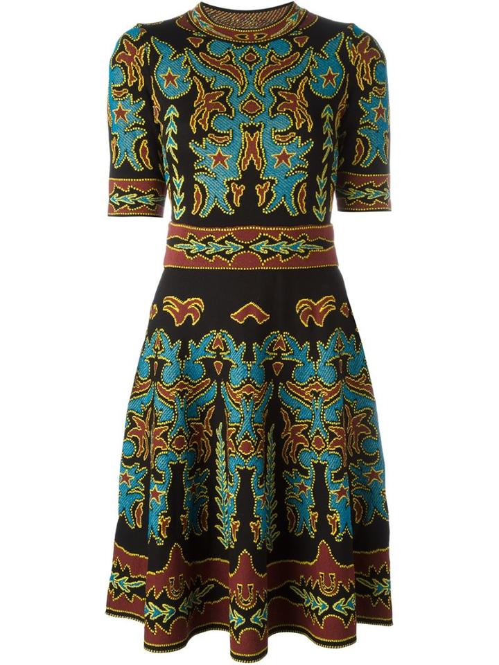 M Missoni Intarsia Flared Dress