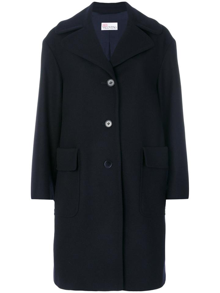 Red Valentino Loose-fit Coat - Blue