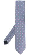 Gucci Flower Pattern Tie - Blue