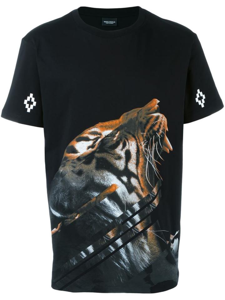 Marcelo Burlon County Of Milan 'quebradas' T-shirt, Men's, Size: Xs, Black, Cotton