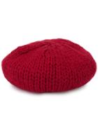 Undercover Knitted Beret Hat - Red