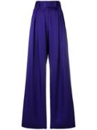 Styland Loose Flared Trousers - Purple