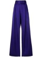 Styland Loose Flared Trousers - Purple