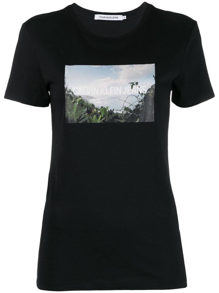 Calvin Klein Jeans Printed Logo T-shirt - Black