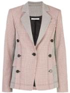 Derek Lam 10 Crosby Checked Button-embellished Blazer - Orange