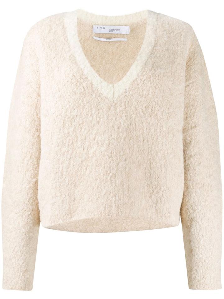 Iro V-neck Jumper - Neutrals