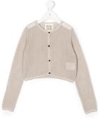 Douuod Kids Open Knit Cardigan - Nude & Neutrals