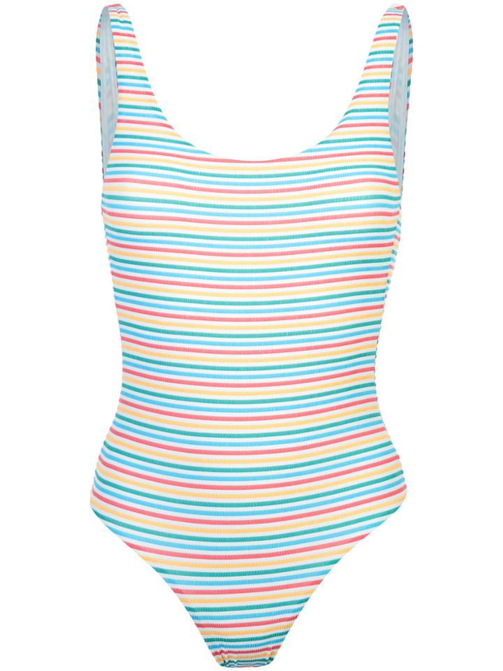 Onia Kelly Striped Swimsuit - Multicolour