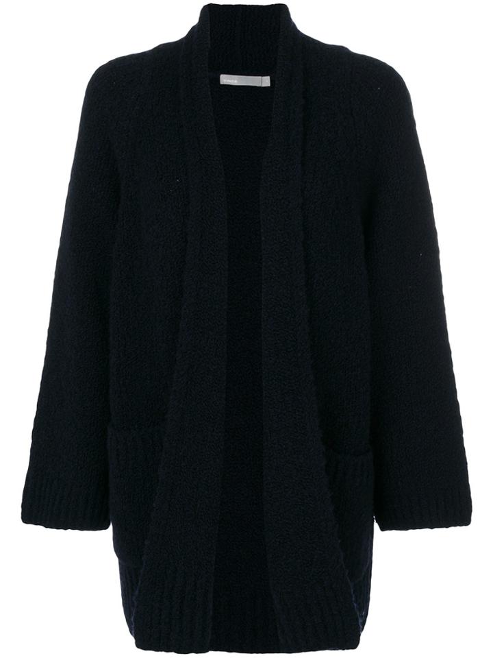 Vince Ribbed Cardi-coat - Blue